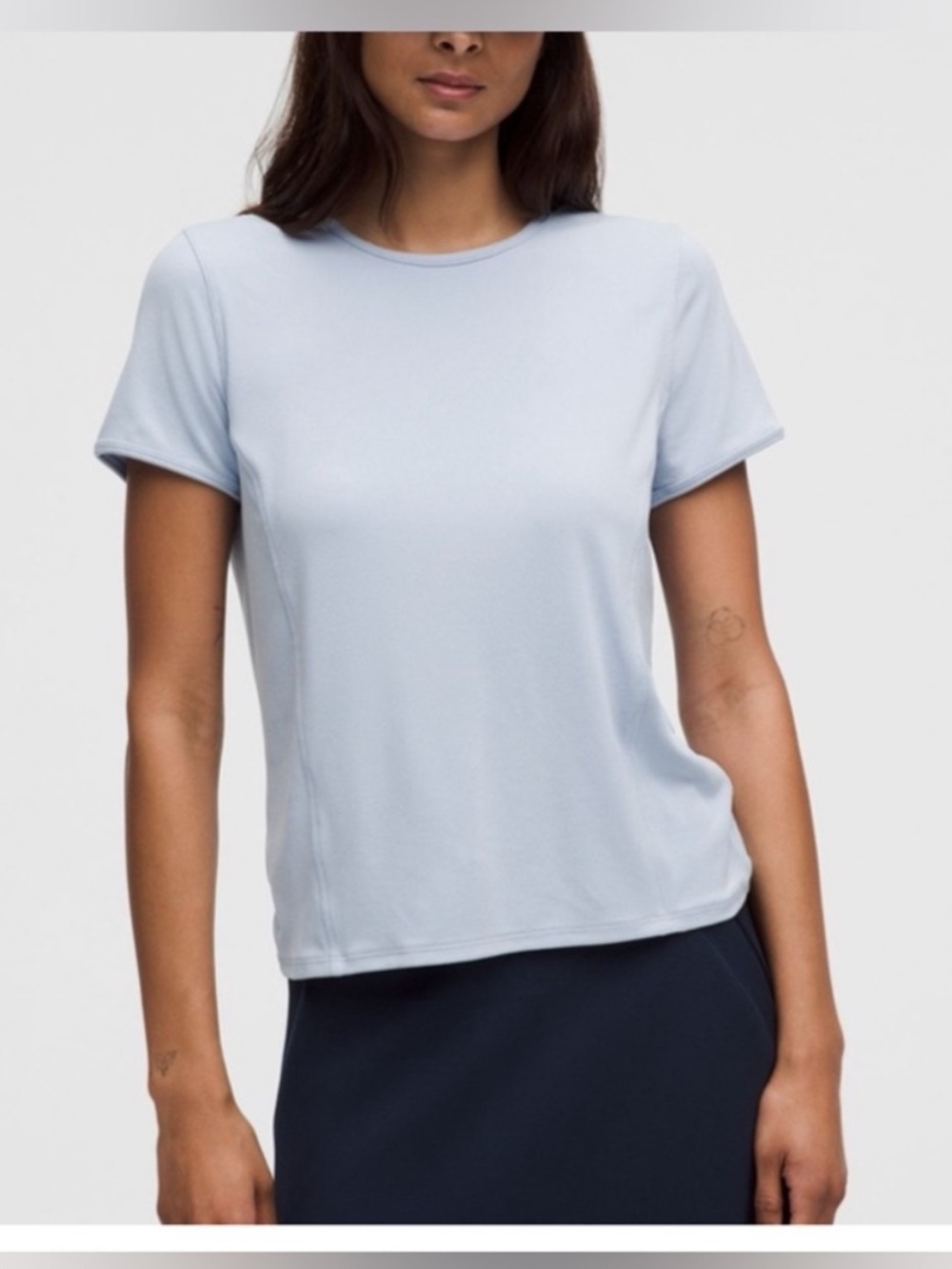 Lululemon Twist Back Soft Ribbed Short Sleeve Top PTP 20” - Picture 3 of 7